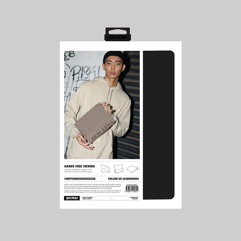 SkinArma iPad Air 11 2025 M3 Kabartma Baskı Tasarımlı 360 Tam Koruma Arkası Şeffaf Standlı Gamma Kılıf SkinArma iPad Air 11 2025 M3 Kabartma Baskı Tasarımlı 360 Tam Koruma Arkası Şeffaf Standlı Gamma Kılıf